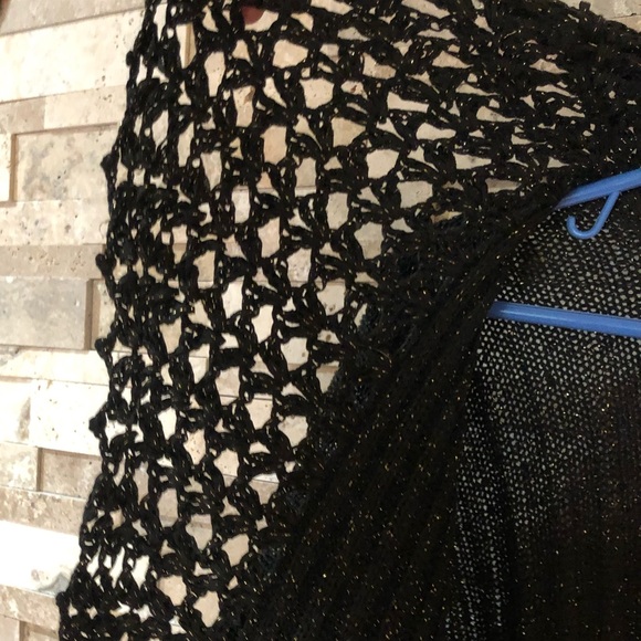Bolero sparkling bling knitted crochet bolero no tag - Picture 4 of 7